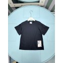 BURBERRY 風親子お揃いTシャツ 上質 キッズ T シャツ ブラック / ホワイト お出かけ 通学バーバリー親子 ペアルック半袖 T シャツ 春夏男女兼用