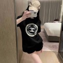 シャネルCHANEL 親子Tシャツコーデ 子供大人サイズあり ハイブランドシャネル短袖Tシャツ 綿 レディースメンズペアお揃い男の子 女の子 キッズウェア シャネル親子コーデベビー/幼児/ジュニア 親子お揃いTシャツ コットン素材 通気性良好 
