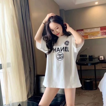 シャネルtシャツ夏 親子 ペアルックCH...