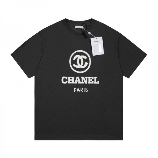 シャネルキッズ半袖親子 ペアルック tシャツ子供服大人服シャネルブランド子供服CHANEL 風 ブランド 親子おそろい T シャツ ヴィンテージ ペアルック 春夏