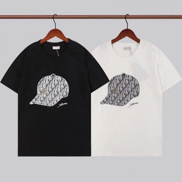 ディオールDior親子Tシャツ キッズ×ママ/パパ Dior親子コーデ 子供大人サイズあり ハイブランドTシャツ 激安男の子 女の子 キッズウェアディオール親子服 半袖 ファミリー家族旅行 親子 ペアルック