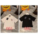 ルイヴィトンTシャツ 激安親子服 LV親子リンクコーデ Tシャツ シンプル高級感 日常・お祝い着に両用 男女兼用LVルイヴィトン夏 綿親子 大人 子供 お揃い激安