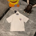 ルイヴィトンTシャツ 激安親子服 LV親子リンクコーデ Tシャツ シンプル高級感 日常・お祝い着に両用 男女兼用LVルイヴィトン夏 綿親子 大人 子供 お揃い激安