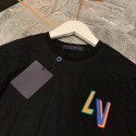 ルイヴィトンTシャツ 激安親子服 LV親子リンクコーデ Tシャツ シンプル高級感 日常・お祝い着に両用 男女兼用LVルイヴィトン夏 綿親子 大人 子供 お揃い激安
