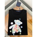 ルイヴィトン風 マルチカラーテディベア 親子 T シャツ ホワイト / ブラック 2 色ハイブランドLV子供服T シャツ 大人 / キッズサイズ激安可愛い春夏