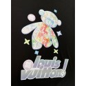 ルイヴィトン風 マルチカラーテディベア 親子 T シャツ ホワイト / ブラック 2 色ハイブランドLV子供服T シャツ 大人 / キッズサイズ激安可愛い春夏