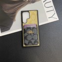 コーチsamsung s26ultra/ s26/ s26plusブランドカードケースメンズレディースcoachサムソン s26ultra S26PLUSケースハイブランドコーチiphone 18 17promaxケース革ビジネス風