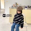 グッチフェンディBalenciaga バーバリールイヴィトンキッズ 子供服 ニット セーター 子ども服 ハイネック 男の子 女の子 トップス セーター 長袖タートルネック ユニセックス 男の子 女の子ゆったり オーバーサイズ シンプル かわいい 90cm 100cm 110cm 120cm 130cm 140cm