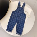 グッチgucciブランドキッズ デニム サロペットコートパンツ ロングパンツ 長ズボンショートパンツ 夏パンツデニムコート 韓国子供服アウター 女の子 デニムジャケット100-150cm