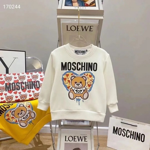 モスキーノ激安 キッズトレーナー 子供服 moschino ベビー 男の子 女の子 パーカー トレーナージュニア ブランド小学生 中学生 幼稚園 子供 服 おしゃれ かっこいい