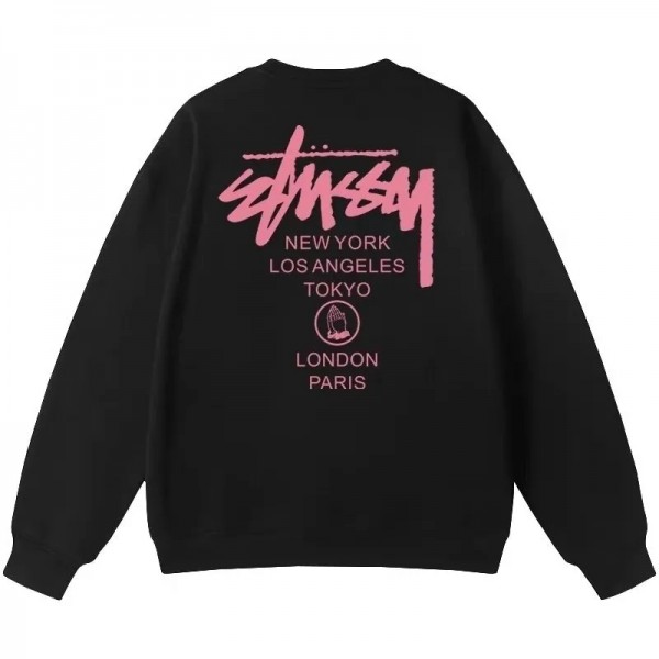 stussy ステューシー子供 子ども キッズ ベビートップス ブランドコピー服トレーナー ステューシープルパーカー子供服保育園 小学生 裏起毛 防寒 フードなし キッズアウターアウトレット 子供服 パーカー 無地