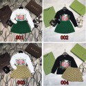 グッチブランド韓国風女の子セットアップ上下セットグッチgucci長袖トップス スカート子供服 キッズ服 女の子 ガールショート丈こども キッズ ジュニア 春 夏秋冬