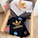 アディダスハイブランド韓国風半袖 Tシャツキッズ 激安黒と白 ブランド子ども服パロディAdidas夏春秋ボーイズ ガールズ ユニセックスジュニア こども服アディダストップス キッズベビー服