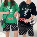 ハイブランド韓国風セリーヌ半袖 Tシャツキッズ 激安 ブランド子ども服パロディ夏春秋ボーイズ ガールズ ユニセックスジュニア こども服トップス キッズベビー服セリーヌ