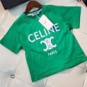 ハイブランド韓国風セリーヌ半袖 Tシャツキッズ 激安 ブランド子ども服パロディ夏春秋ボーイズ ガールズ ユニセックスジュニア こども服トップス キッズベビー服セリーヌ
