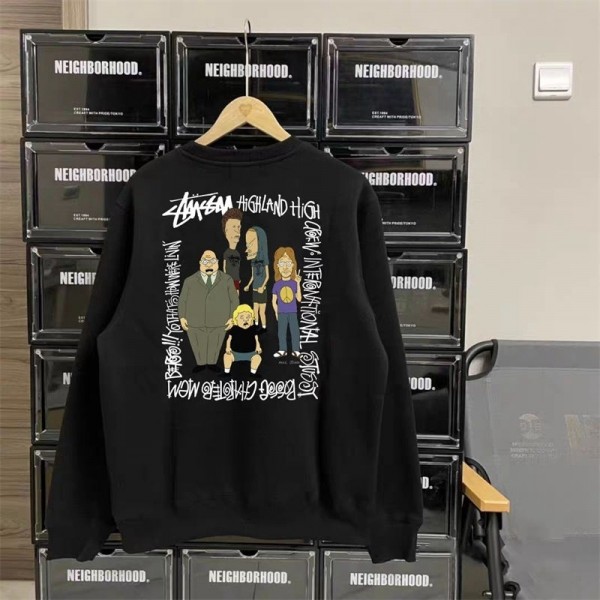 ステューシー キッズ スウェットシャツ個性柄デザインStussy 人気のキッズスウェット子供服男の子ステューシーキッズスウェットシャツハイブランド韓国風子供服高品質綿素材Stussy 夏春秋トップス キッズベビー服人気激安