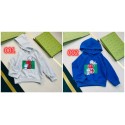 グッチGUCCI ドラえもん コラボ キッズ フーデッド スウェットシャツ個性的なデザイングッチ子供服高品質素材可愛い流行りハイブランド子供用パーカーです男の子 女の子 