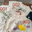 グッチ (Gucci) 子供向け 可愛いデザイン 男女兼用 フルーツ＆キャラクター柄 T シャツ 夏用 スウェットシャツ 产子供 T シャツ夏服グッチブランド子供服