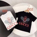 グッチ 子供用のテニス風ショートスリーブ T シャツ、クラシックなダブル G ロゴが可愛らしく表現半袖Tシャツ 子供服高品質グッチ GUCCI 半袖Tシャツ 子供服夏服男の子 女の子