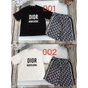 ディオールDIOR子供服キッズ コーディネートセット 春新作 刺繍ロゴパーカー&スウェットパンツ 3-15歳激安 ブランド子ども服パロディ夏服ディオール子供用トップとショーツセット、大人気デザイン
