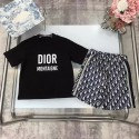 ディオールDIOR子供服キッズ コーディネートセット 春新作 刺繍ロゴパーカー&スウェットパンツ 3-15歳激安 ブランド子ども服パロディ夏服ディオール子供用トップとショーツセット、大人気デザイン