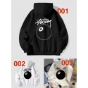 ステューシーStussy 子供向け ファッションフーディー 8 ボールモチーフ大人気Stussy おしゃれな 8 ボール 子供用連帽フーディー 個性的な男の子 女の子 ステューシー子供服