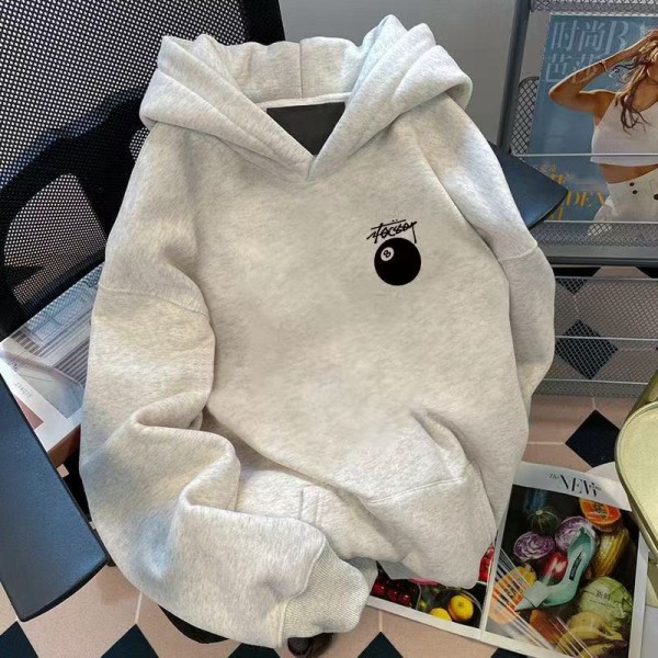 ステューシーStussy 子供向け ファッションフーディー 8 ボールモチーフ大人気Stussy おしゃれな 8 ボール 子供用連帽フーディー 個性的な男の子 女の子 ステューシー子供服