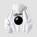 ステューシーStussy 子供向け ファッションフーディー 8 ボールモチーフ大人気Stussy おしゃれな 8 ボール 子供用連帽フーディー 個性的な男の子 女の子 ステューシー子供服