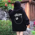 ステューシーキッズ 子供服  大人気ストゥッシー (Stussy) 個性的な 8 ボールモチーフが目を引く 可愛らしさとかっこさ兼ね備えた子供用パーカーステューシーStussy子供服トレンディな 8 ボールデザイン 子供用パーカーコート