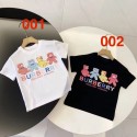 バーバリー キッズ tシャツ子供用トーマステディベア柄カットソー T シャツバーバリー 男の子女の子用ポロシャツ風 T シャツ可愛ら人気Burberry子供服キッズ セットアップ