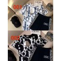 DIOR 子供向け T シャツとショートパンツ ブランド感満載コーデディオール 子供用コーディネートセット T シャツとショートパンツディオール定番ロゴ柄入り 子供衣装セット夏服半袖セット白と黒の 2 色トレンディーな子供服