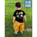 ザノースフェイス子供向け T シャツ アウトドアモチーフで子供 個性的なグラフィックプリント 子供用黒 T シャツThe North Face 子供衣装個性的なグラフィック高品質ザノースフェイス