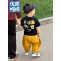 ザノースフェイス子供向け T シャツ アウトドアモチーフで子供 個性的なグラフィックプリント 子供用黒 T シャツThe North Face 子供衣装個性的なグラフィック高品質ザノースフェイス