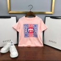 グッチ キッズ 半袖Tシャツ＆ショーツセット春夏新作【GUCCI】おしゃれ子供用 半袖コーデセット（綿100％）グッチ ジュニア カジュアルTシャツ＋パンツ 2点セット