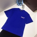 バレンシアガ キッズ tシャツ 子供服Balenciaga夏の潮流！男女児向け ブルー T シャツとブラックショートパンツセットバレンシアガBalenciaga半袖キッズ キッズ セットアップ 男の子