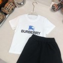 バーバリー子供服短袖 T シャツとショートパンツセットおしゃれな 夏服通気性の良い素材Burberry キッズ衣装 短袖 T シャツとショートパンツ バーバリー男女兼用キッズ服高品質