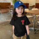 川久保玲ブランドCDG子供服   キッズ夏用 T シャツ 愛心デザインで個性的なキッズファッションキッズ tシャツCDGキッズ夏用 T シャツは個性的な愛心デザインキッズ夏服川久保玲ブランド