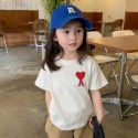 川久保玲ブランドCDG子供服   キッズ夏用 T シャツ 愛心デザインで個性的なキッズファッションキッズ tシャツCDGキッズ夏用 T シャツは個性的な愛心デザインキッズ夏服川久保玲ブランド