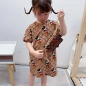 グッチ子供服キャラクターイラスト T シャツとワンピースユニセックスデザインGUCCI半袖キッズ兄弟姉妹装グッチキャラクタープリント可愛いデザインGUCCI  T シャツとワンピース 兄弟姉妹装