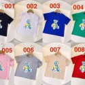 LV 子供服ボーイズ ガールズ ユニセックスジュニア こども服トップス キッズベビー服ルイヴィトン男の子 女の子 男児 女児Tシャツユニセックスブランドコピー服子供服 ベビー服ルイヴィトン多彩なクマ柄 T シャツ