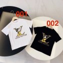 LV 子供服T シャツルイヴィトン キッズ用 夏のファッション T シャツ ハイブランド ミッキー柄 T シャツルイヴィトンLV半袖男の子 女の子 ルイヴィトン
