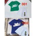 ルイヴィトン tシャツ子供服 上下セット【LV】キッズ 夏の カラフルな 2 ピースセット T シャツ & ショート ミッキーモチーフルイヴィトン キッズ セットアップ 男の子女の子