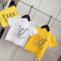 ルイヴィトンキッズ夏服T シャツLouis Vuitton キッズ夏ファッションT シャツキッズ専用 夏の エレガントなロゴプリント T シャツ ハイクオリティ素材ルイヴィトン子供服