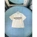 バーバリー子供服 キッズ tシャツBURBERRY キッズ用 夏のファッション T シャツ ブランド名プリント ハイクオリティバーバリー男女児用夏服半袖シンプルなデザイン通気性の良い素材耐久性のある衣装