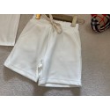 ディオールDIOR キッズ用 夏のファッションセット スタープリント T シャツとホワイトショートディオール半袖激安ディオール2 ピースセット