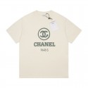 シャネル子供 & 親子服CHANELロゴ入り T シャツCHANEL キッズ & 親子用 夏のファッション T シャツ プリント ハイクオリティシンプルなデザインシャネル男女児 & 親子用夏服