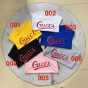 GUCCI 子供服 カラフル半袖 T ロゴプリント 男女児兼用 ファッションアイテム子供用 グッチロゴプリント T シャツ 夏のビーチ & 日常着 6 色ラインナップグッチ