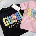 GUCCI キッズ用 グッチ夏の T シャツ カラフルなトム & ジェリー柄 3 色選択 ハイクオリティグッチ子供服T シャツ通気性素材GUCCI キッズ衣装