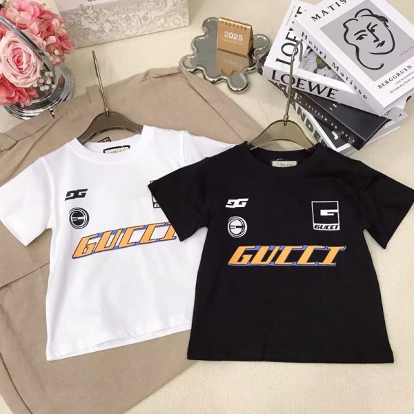  グッチ激安 ブランド子ども服パロディ夏春秋ボーイズ ガールズ ユニセックスジュニア こども服大人気男の子 女の子グッチ GUCCI男児 女児Tシャツユニセックスプリント半袖Tシャツ グッチ子供服 キッズ ベビー トップス