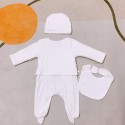 ディオールベビー 3 点セット 白素材 テクスチャデザイン 肌やさしい 祝儀用Dior 新生児用 クリーンホワイトセット 立体テクスチャ ブランドロゴ刺繍ディオールベビープレゼントブランド品質